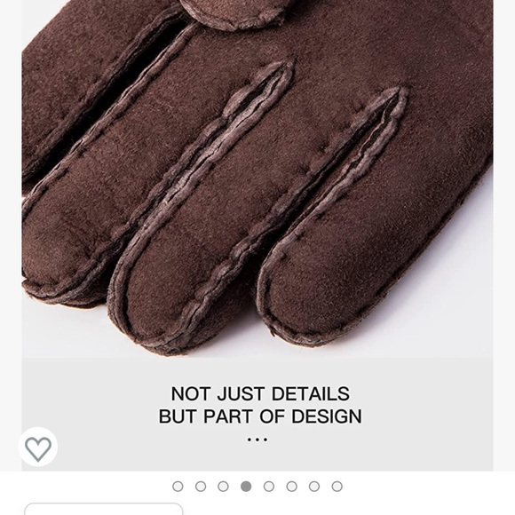 Yiseven Sheepskin Leather Gloves, Mens Large - Picture 3 of 5